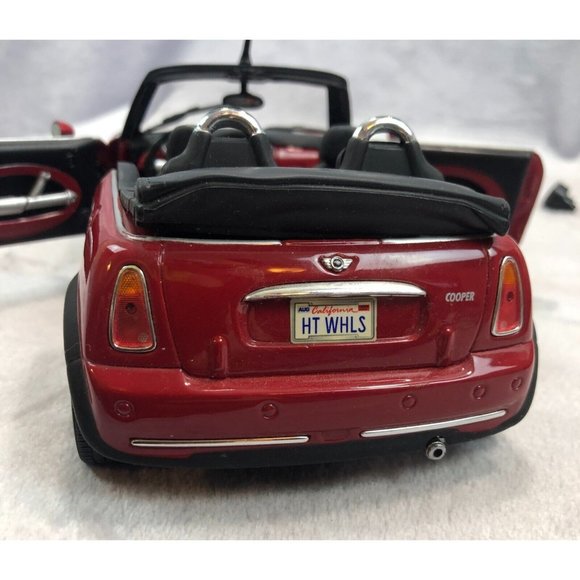 Mattel HOT WHEELS 1:18 B6048 Mini Cooper Cabrio Red Opened Box - Picture 1 of 16